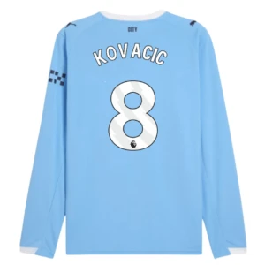 Fotbalové Dresy Manchester City Kovacic #8 Domácí 2025/26 Dlouhý Rukáv