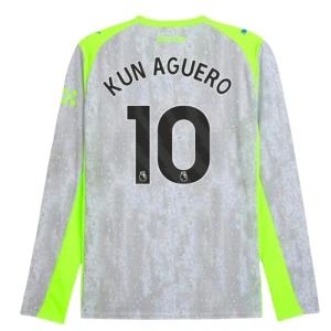 Fotbalové Dresy Manchester City Kun Aguero #10 Třetí 2025/26 Dlouhý Rukáv
