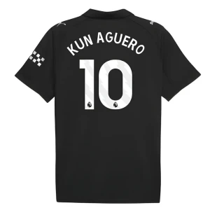 Fotbalové Dresy Manchester City Kun Aguero #10 Venkovní 2025/26