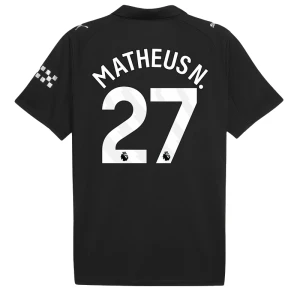 Fotbalové Dresy Manchester City Mathes N. #27 Venkovní 2025/26
