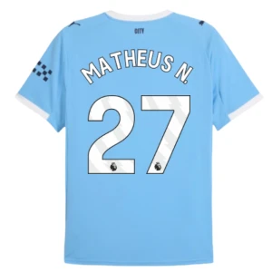 Fotbalové Dresy Manchester City Matheus N. #27 Domácí 2025/26