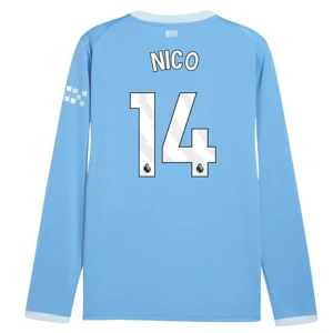 Fotbalové Dresy Manchester City Nico #14 Domácí 2026-27 Dlouhý Rukáv