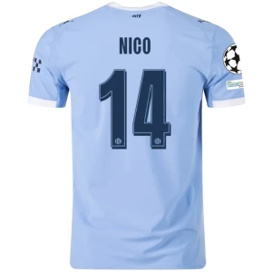 Fotbalové Dresy Manchester City Nico #14 Domácí Champions League 2025/26