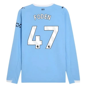 Fotbalové Dresy Manchester City Phil Foden #47 Domácí 2025/26 Dlouhý Rukáv