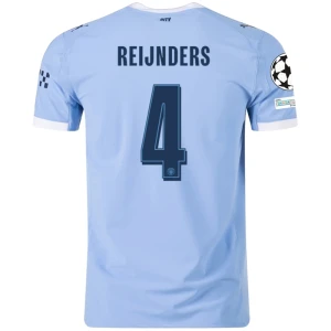 Fotbalové Dresy Manchester City Reijnders #4 Domácí Champions League 2025/26