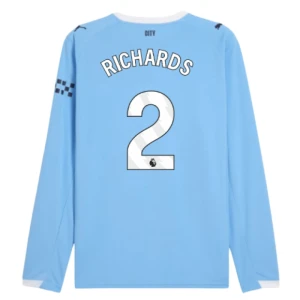 Fotbalové Dresy Manchester City Richards #2 Domácí 2025/26 Dlouhý Rukáv