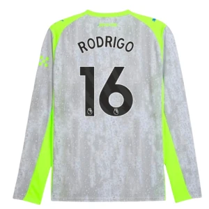 Fotbalové Dresy Manchester City Rodrigo #16 Třetí 2025/26 Dlouhý Rukáv