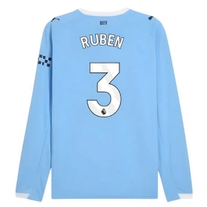 Fotbalové Dresy Manchester City Ruben #3 Domácí 2025/26 Dlouhý Rukáv