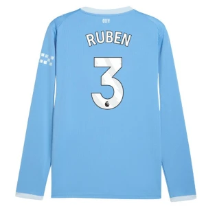 Fotbalové Dresy Manchester City Ruben #3 Domácí 2026-27 Dlouhý Rukáv