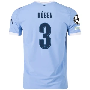 Fotbalové Dresy Manchester City Ruben #3 Domácí Champions League 2025/26