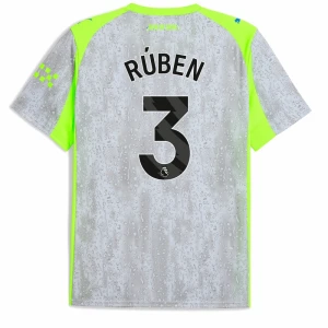 Fotbalové Dresy Manchester City Ruben #3 Třetí 2025/26