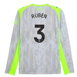 Fotbalové Dresy Manchester City Ruben #3 Třetí 2025/26 Dlouhý Rukáv
