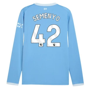 Fotbalové Dresy Manchester City Semenyo #42 Domácí 2026-27 Dlouhý Rukáv