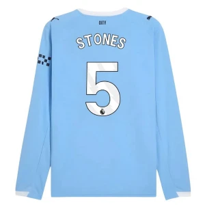 Fotbalové Dresy Manchester City Stones #5 Domácí 2025/26 Dlouhý Rukáv
