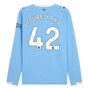 Fotbalové Dresy Manchester City Toure Yaya #42 Domácí 2025/26 Dlouhý Rukáv