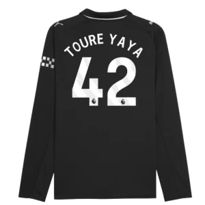 Fotbalové Dresy Manchester City Toure Yaya #42 Venkovní 2025/26 Dlouhý Rukáv
