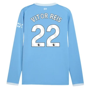 Fotbalové Dresy Manchester City Vitor Reis #22 Domácí 2026-27 Dlouhý Rukáv