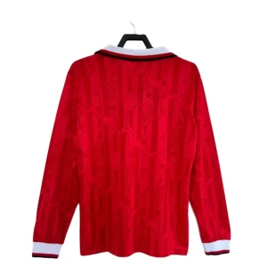 Fotbalové Dresy Manchester United 1992-94 Retro Domácí Dlouhý Rukáv