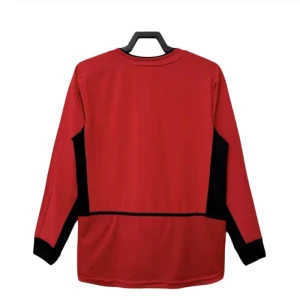 Fotbalové Dresy Manchester United 2002-04 Retro Domácí Dlouhý Rukáv