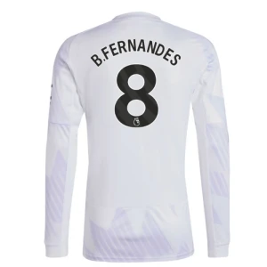 Fotbalové Dresy Manchester United Bruno Fernandes #8 Venkovní 2025/26 Dlouhý Rukáv