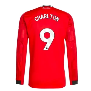 Fotbalové Dresy Manchester United Charlton #9 Domácí 2025/26 Dlouhý Rukáv