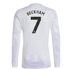 Fotbalové Dresy Manchester United David Beckham #7 Venkovní 2025/26 Dlouhý Rukáv