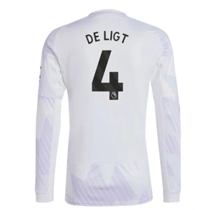 Fotbalové Dresy Manchester United De Ligt #4 Venkovní 2025/26 Dlouhý Rukáv