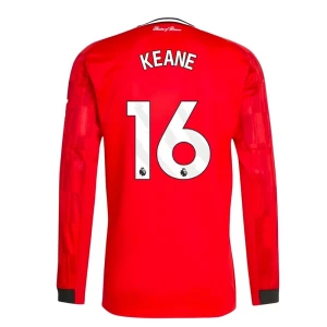 Fotbalové Dresy Manchester United Keane #16 Domácí 2025/26 Dlouhý Rukáv
