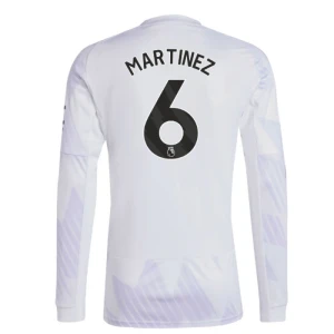 Fotbalové Dresy Manchester United Martínez #6 Venkovní 2025/26 Dlouhý Rukáv