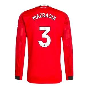 Fotbalové Dresy Manchester United Mazraoui #3 Domácí 2025/26 Dlouhý Rukáv