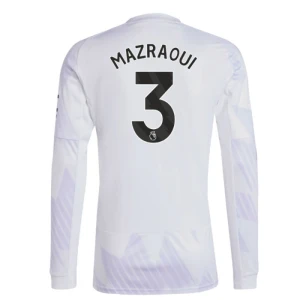 Fotbalové Dresy Manchester United Mazraoui #3 Venkovní 2025/26 Dlouhý Rukáv