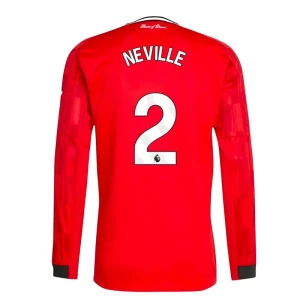 Fotbalové Dresy Manchester United Neville #2 Domácí 2025/26 Dlouhý Rukáv