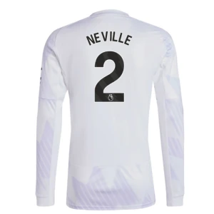 Fotbalové Dresy Manchester United Neville #2 Venkovní 2025/26 Dlouhý Rukáv