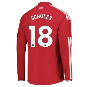Fotbalové Dresy Manchester United Scholes #18 Domácí 2026-27 Dlouhý Rukáv
