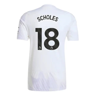 Fotbalové Dresy Manchester United Scholes #18 Venkovní 2025/26