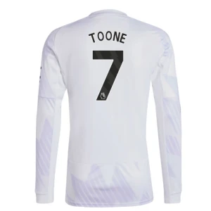 Fotbalové Dresy Manchester United Toone #7 Venkovní 2025/26 Dlouhý Rukáv