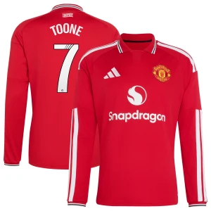 Fotbalové Dresy Manchester United WSL Toone #7 Domácí 2026-27 Dlouhý Rukáv