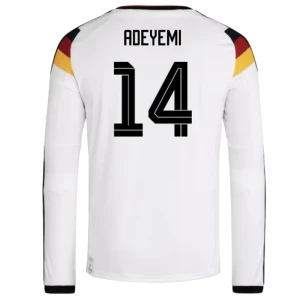 Fotbalové Dresy Německo Adeyemi #14 MS 2026 Domácí Dlouhý Rukáv