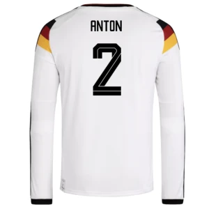 Fotbalové Dresy Německo Anton #2 MS 2026 Domácí Dlouhý Rukáv