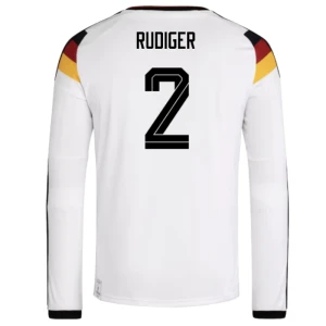 Fotbalové Dresy Německo Antonio Rudiger #2 MS 2026 Domácí Dlouhý Rukáv