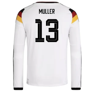 Fotbalové Dresy Německo Muller #13 MS 2026 Domácí Dlouhý Rukáv