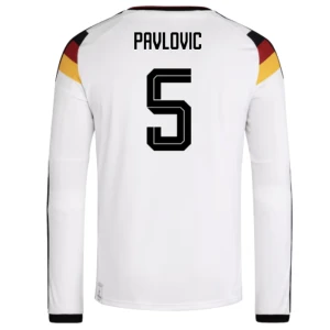 Fotbalové Dresy Německo Pavlovic #5 MS 2026 Domácí Dlouhý Rukáv