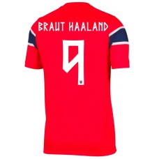 Fotbalové Dresy Norsko Braut Haaland #9 MS 2026 Domácí
