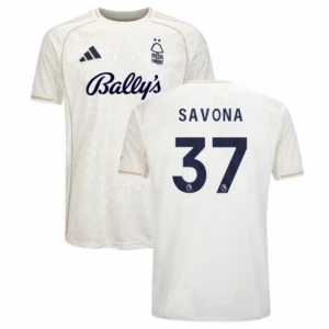 Fotbalové Dresy Nottingham Forest FC Savona #37 Venkovní 2025/26
