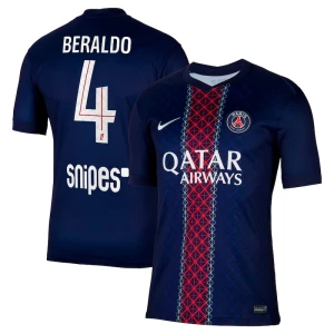 Fotbalové Dresy Paris Saint-Germain PSG Beraldo #4 Domácí 2025/26