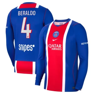 Fotbalové Dresy Paris Saint-Germain PSG Beraldo #4 Domácí 2026-27 Dlouhý Rukáv