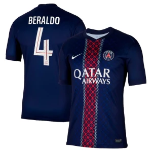 Fotbalové Dresy Paris Saint-Germain PSG Beraldo #4 Domácí Cup 2025/26