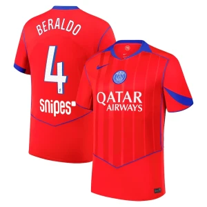 Fotbalové Dresy Paris Saint-Germain PSG Beraldo #4 Třetí 2025/26