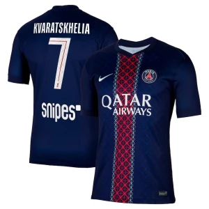 Fotbalové Dresy Paris Saint-Germain PSG Khvicha Kvaratskhelia #7 Domácí 2025/26
