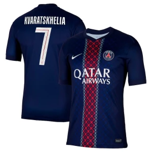 Fotbalové Dresy Paris Saint-Germain PSG Khvicha Kvaratskhelia #7 Domácí Cup 2025/26